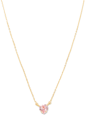 Valentina Heart Necklace, 18K Gold & Crystal